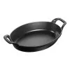 Staub 24 Cm Oval Cast Iron Oven Dish Black