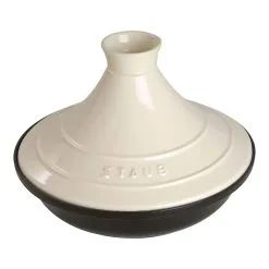 Staub 28 Cm Cast Iron Tajine Cream