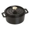 Staub 12 Cm Round Cast Iron Cocotte Black