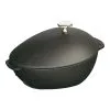 Staub 25 Cm Oval Cast Iron Mussel Pot Black