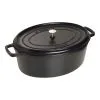 Staub 41 Cm Oval Cast Iron Cocotte Black