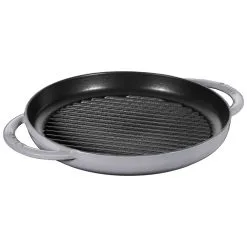 Staub 26 Cm Round Cast Iron Pure Grill Graphite-grey -Knives & Scissors Sales Store 40509 522 0 2