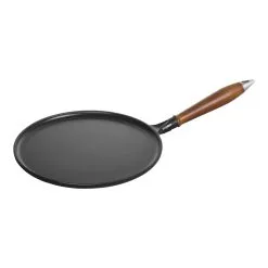 Staub 28 Cm Cast Iron Pancake Pan With Wooden Handle