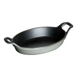 Staub 15 Cm Oval Cast Iron Oven Dish Graphite-grey