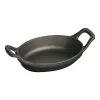 Staub 15 Cm Oval Cast Iron Oven Dish Black