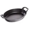 Staub 24 Cm Oval Cast Iron Oven Dish Graphite-grey