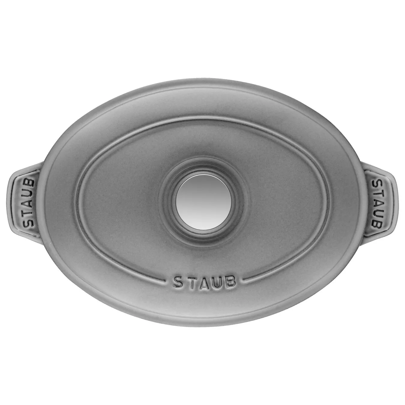Staub 23 Cm Oval Cast Iron Oven Dish With Lid Graphite-grey 2 Staub 23 Cm Oval Cast Iron Oven Dish With Lid Graphite-grey - Image 2