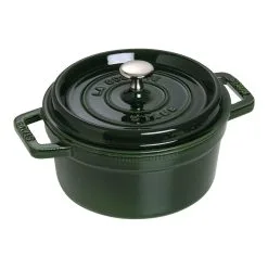 Staub 22 Cm Round Cast Iron Cocotte Basil-green