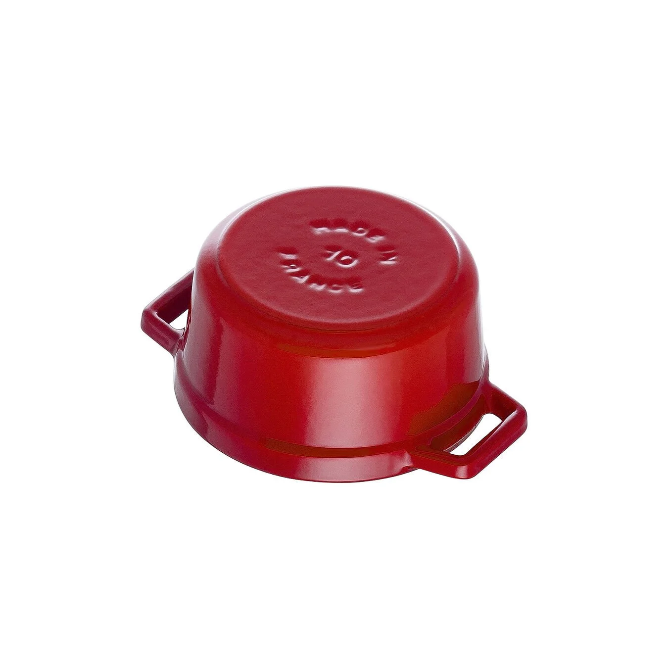Staub 10 Cm Round Cast Iron Mini Cocotte Cherry 4 Staub 10 Cm Round Cast Iron Mini Cocotte Cherry - Image 4
