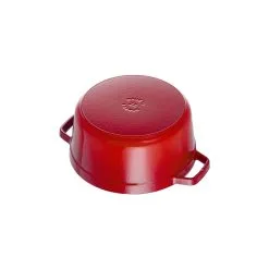 Staub 18 Cm Round Cast Iron Cocotte Cherry -Knives & Scissors Sales Store 40509 814 0 6 1