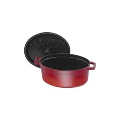 Staub 31 Cm Oval Cast Iron Cocotte Cherry -Knives & Scissors Sales Store 40509 830 0 5 2
