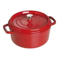 Staub 24 Cm Round Cast Iron Cocotte Cherry
