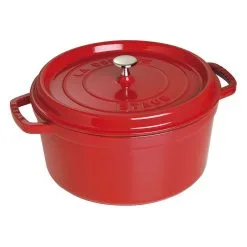 Staub 28 Cm Round Cast Iron Cocotte Cherry
