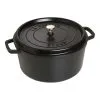 Staub 30 Cm Round Cast Iron Cocotte Black