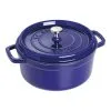 Staub 22 Cm Round Cast Iron Cocotte Dark-blue