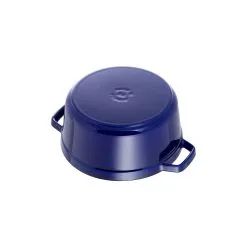 Staub 28 Cm Round Cast Iron Cocotte Dark-blue -Knives & Scissors Sales Store 40510 283 0 5