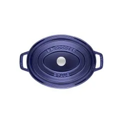 Staub 31 Cm Oval Cast Iron Cocotte Dark-blue -Knives & Scissors Sales Store 40510 288 0 2 1
