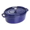 Staub 33 Cm Oval Cast Iron Cocotte Dark-blue