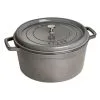 Staub 34 Cm Round Cast Iron Cocotte Graphite-grey