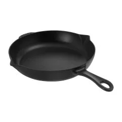 Staub 26 Cm Cast Iron Frying Pan With Pouring Spout Black
