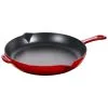 Staub 26 Cm Cast Iron Frying Pan With Pouring Spout Cherry