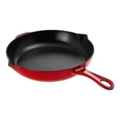Staub 26 Cm Cast Iron Frying Pan With Pouring Spout Cherry -Knives & Scissors Sales Store 40510 717 0 2