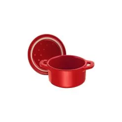 Staub 10 Cm Round Ceramic Mini Cocotte Cherry -Knives & Scissors Sales Store 40510 785 0 6