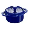Staub 10 Cm Round Ceramic Mini Cocotte Dark-blue