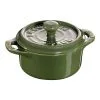 Staub 10 Cm Round Ceramic Mini Cocotte Basil-green