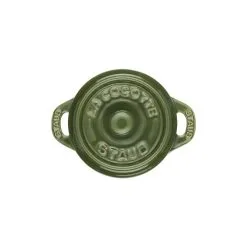 Staub 10 Cm Round Ceramic Mini Cocotte Basil-green -Knives & Scissors Sales Store 40510 787 0 3