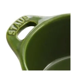 Staub 10 Cm Round Ceramic Mini Cocotte Basil-green -Knives & Scissors Sales Store 40510 787 0 7