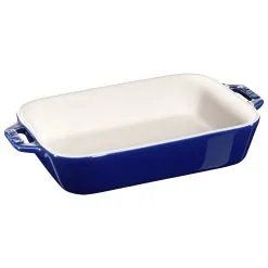 Staub 2-pcs Rectangular Ovenware Set Dark-blue -Knives & Scissors Sales Store 40510 813 0 1 1