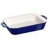 Staub 20 Cm X 16 Cm Rectangular Ceramic Oven Dish Dark-blue