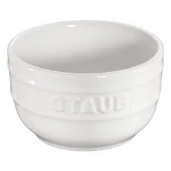 Staub 2-pcs Round Ceramic Ramekin Set Pure-white