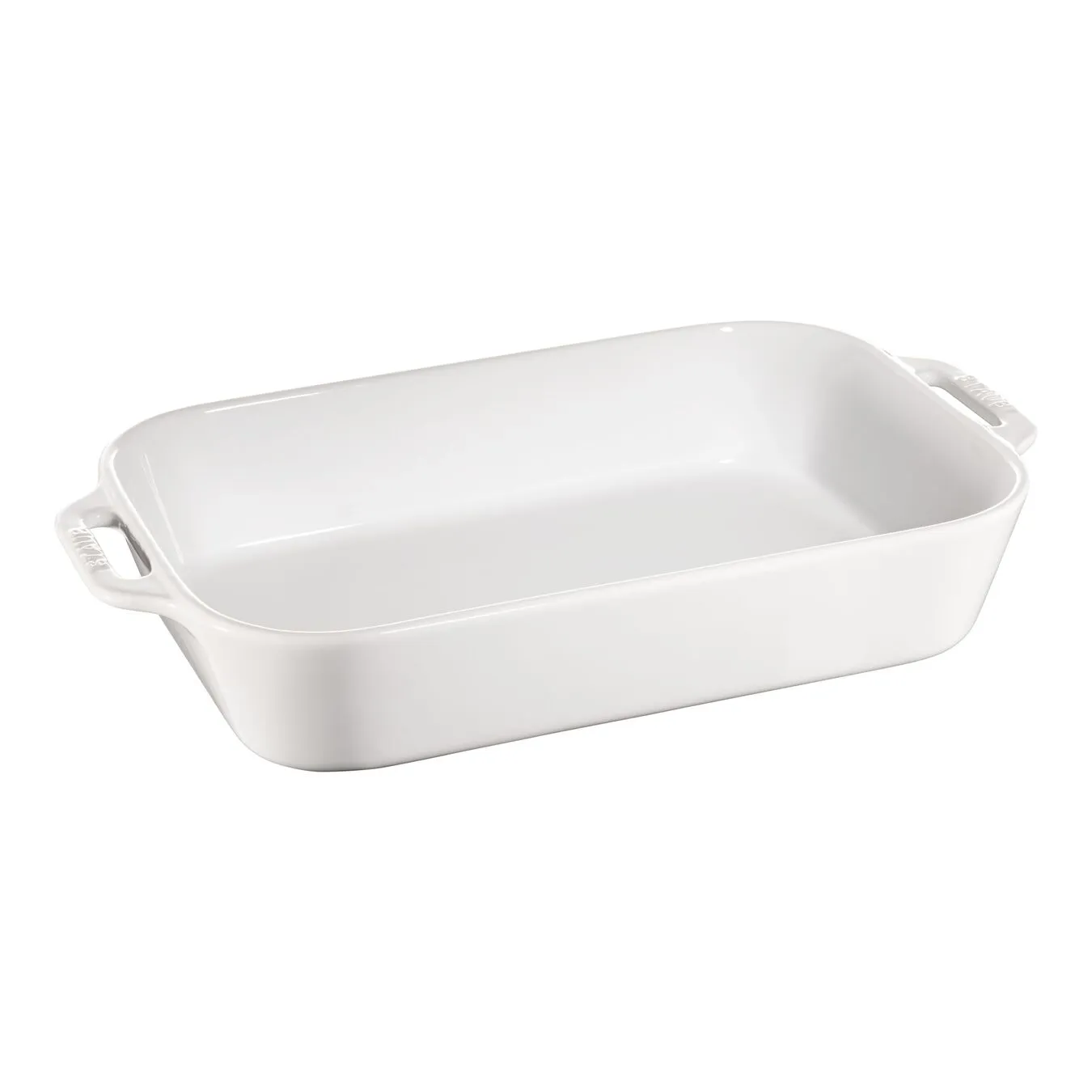 Staub 34 Cm X 24 Cm Rectangular Ceramic Oven Dish Pure-white 1 Staub 34 Cm X 24 Cm Rectangular Ceramic Oven Dish Pure-white