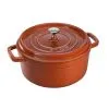 Staub 24 Cm Round Cast Iron Cocotte Cinnamon