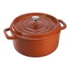Staub 28 Cm Round Cast Iron Cocotte Cinnamon