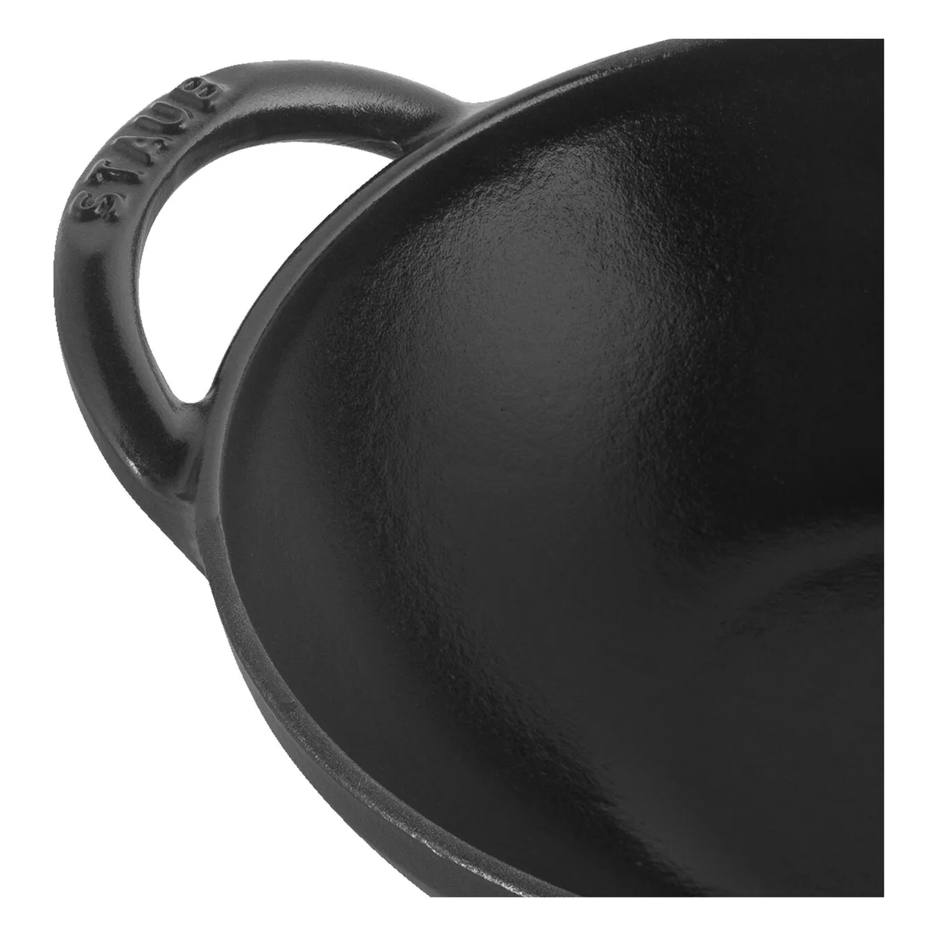 Staub 16 Cm Cast Iron Wok Black 2 Staub 16 Cm Cast Iron Wok Black - Image 2