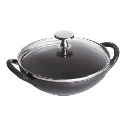 Staub 16 Cm Cast Iron Wok Black