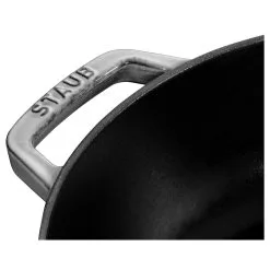 Staub 24 Cm Round Cast Iron Saute Pan Chistera Graphite-grey -Knives & Scissors Sales Store 40511 471 0 5