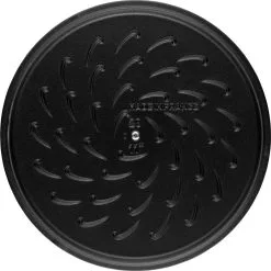 Staub 24 Cm Round Cast Iron Saute Pan Chistera Graphite-grey -Knives & Scissors Sales Store 40511 471 0 7