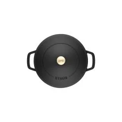 Staub 28 Cm Round Cast Iron Saute Pan Chistera Black 9 Staub 28 Cm Round Cast Iron Saute Pan Chistera Black -Knives & Scissors Sales Store 40511 472 0 5