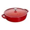 Staub 24 Cm Round Cast Iron Saute Pan Chistera Cherry