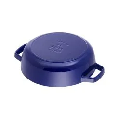 Staub 24 Cm Round Cast Iron Saute Pan Chistera Dark-blue 9 Staub 24 Cm Round Cast Iron Saute Pan Chistera Dark-blue -Knives & Scissors Sales Store 40511 476 0 4 1