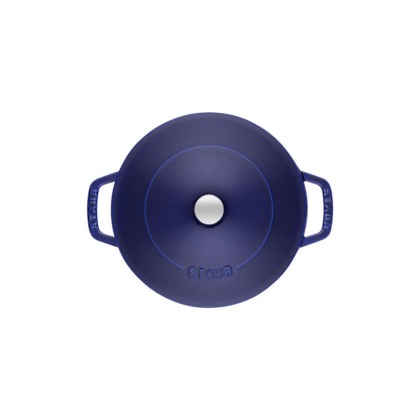 Staub 24 Cm Round Cast Iron Saute Pan Chistera Dark-blue 5 Staub 24 Cm Round Cast Iron Saute Pan Chistera Dark-blue - Image 5