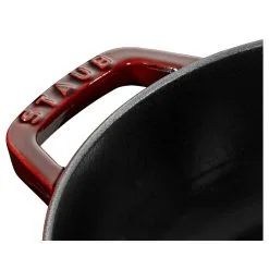 Staub 28 Cm Round Cast Iron Saute Pan Chistera Grenadine-red -Knives & Scissors Sales Store 40511 512 0 4 1