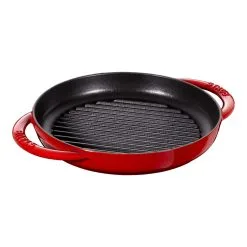 Staub 23 Cm Round Cast Iron Pure Grill Cherry