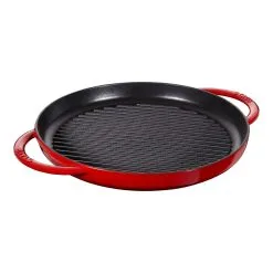 Staub 30 Cm Round Cast Iron Pure Grill Cherry