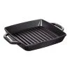 Staub 23 X 23 Cm Square Cast Iron Grill Pan Black