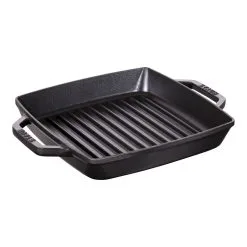 Staub 23 X 23 Cm Square Cast Iron Grill Pan Black